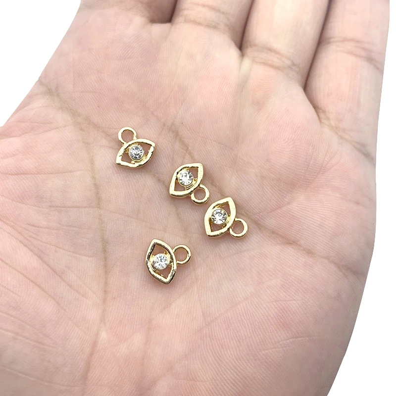 10Pcs Alloy Crystal Gold Color Wisdom Eye Fine Charm DIY Jewelry Pendants Necklace Earring Bracelet Making Accessories Wholesale
10Pcs Alloy Crystal Gold Color Wisdom Eye Fine Charm DIY Jewelry Pendants Necklace Earring Bracelet Making Accessories Wholesale