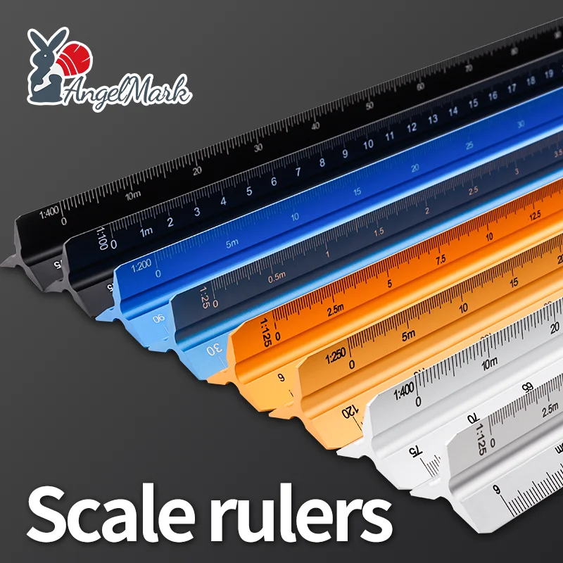 Space Ball 30cm Triangular Scale Ruler Metal Straight Ruler Metric Architect Engineer Accurate Drafting Measure Tool
Space Ball 30cm Triangular Scale Ruler Metal Straight Ruler Metric Architect Engineer Accurate Drafting Measure Tool