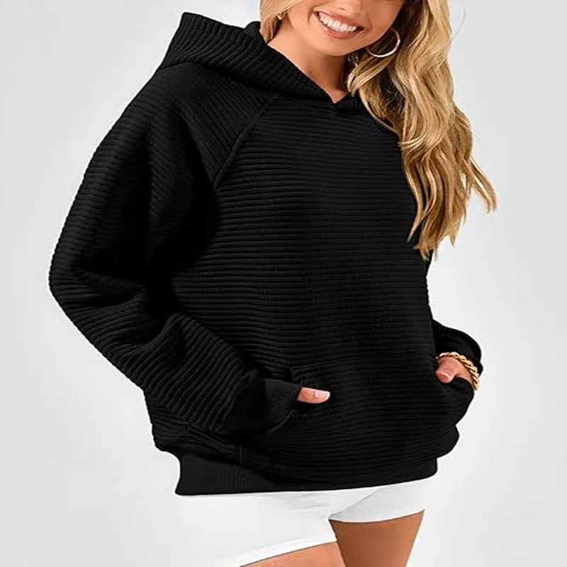 2024 autumn and winter cross-border European and American new women's clothing fashion striped hooded loose long sleeved sweatsh
2024 autumn and winter cross-border European and American new women's clothing fashion striped hooded loose long sleeved sweatsh