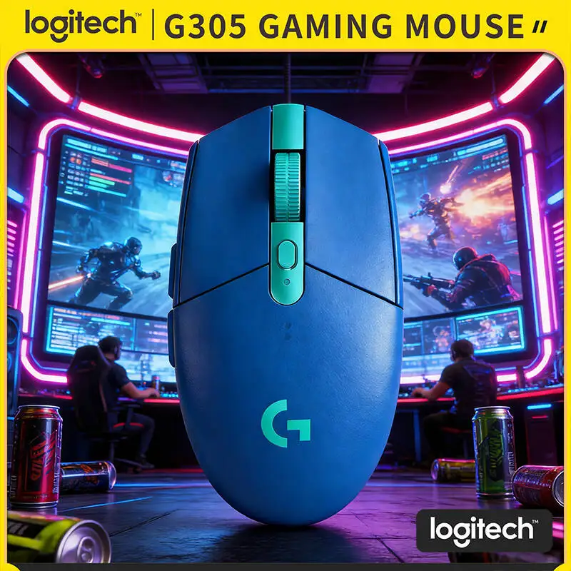 Logitech G305 LIGHTSPEED Wireless Gaming Mouse 12K DPI 6 Programmable Buttons for Gaming CS LOL Gamer