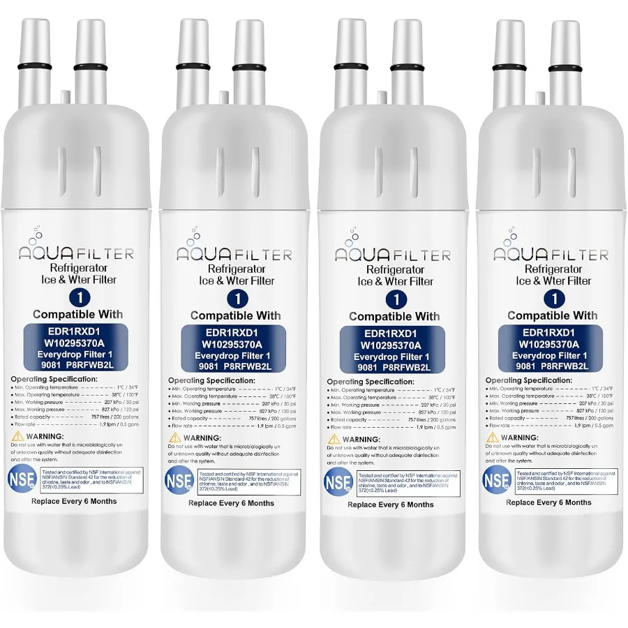 FILTER1 W10295370 Замена фильтра для воды в холодильнике, совместимая с EDR1RXD 1 ВОДЯНОЙ ФИЛЬТР W10295370 Модели холодильника
FILTER1 W10295370 Замена фильтра для воды в холодильнике, совместимая с EDR1RXD 1 ВОДЯНОЙ ФИЛЬТР W10295370 Модели холодильника