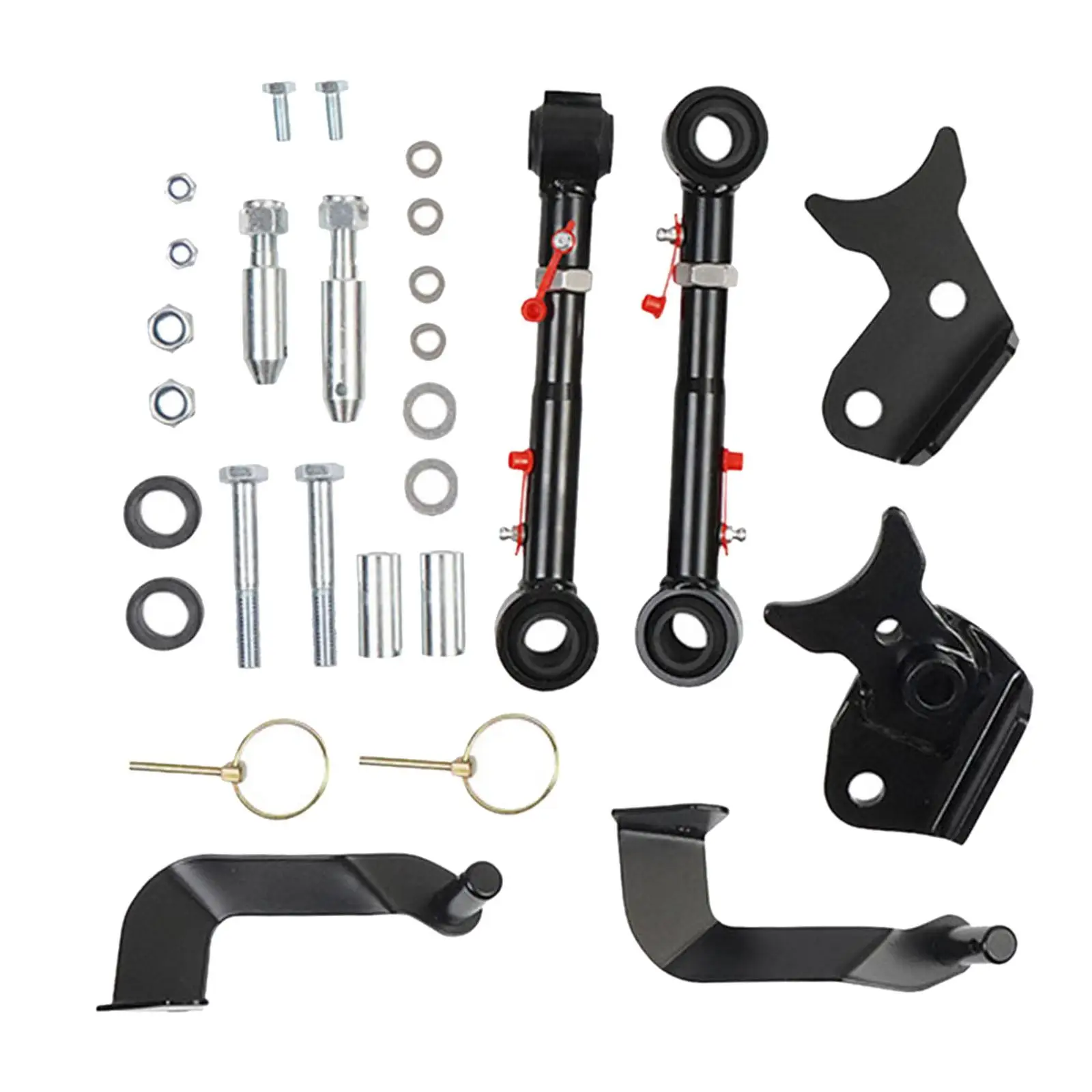 Sway Bar Links Disconnect Adjustable Iron Stabilizer Bar End Link for Front 19-22 Vehicle Lift Upgrade
Sway Bar Links Disconnect Adjustable Iron Stabilizer Bar End Link for Front 19-22 Vehicle Lift Upgrade
