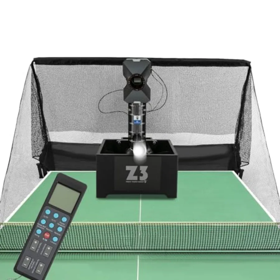 Automatic Table Tennis Machine with Net and 100 Balls for Training 40mm+ Ping Pong Ball Pitching Machine in Black
Automatic Table Tennis Machine with Net and 100 Balls for Training 40mm+ Ping Pong Ball Pitching Machine in Black