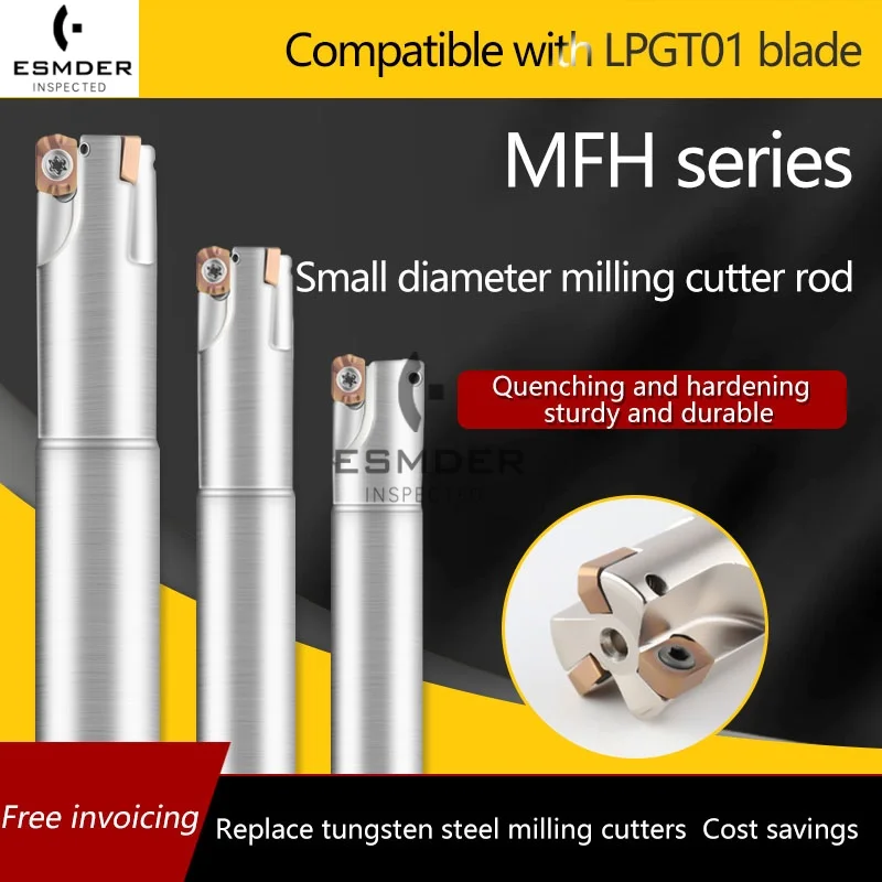 MFH01R C10 C12 C14 C16 MFH01R-C16-16-150-4T Small Diameter CNC Milling Cutter Rod Milling Tool Holders For LPGT0102 Inserts 1PCS
MFH01R C10 C12 C14 C16 MFH01R-C16-16-150-4T Small Diameter CNC Milling Cutter Rod Milling Tool Holders For LPGT0102 Inserts 1PCS