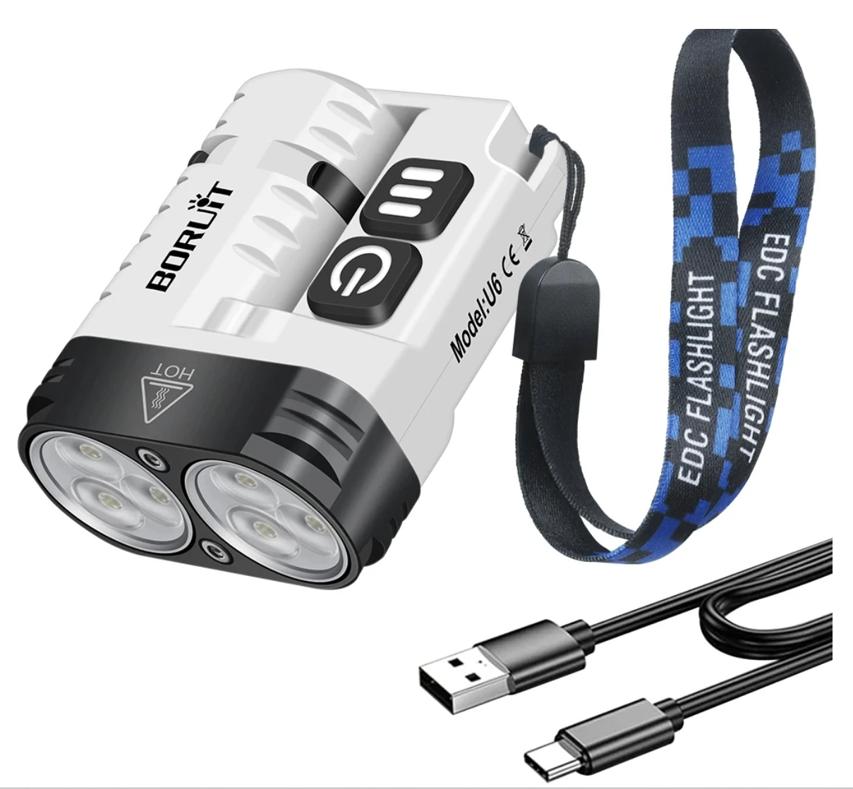 BORUiT U6 Маленький фонарик EDC Брелок Свет SST20 1600LM Мощный мини-фонарик USB C Перезаряжаемый карманный фонарь с магнитом
BORUiT U6 Маленький фонарик EDC Брелок Свет SST20 1600LM Мощный мини-фонарик USB C Перезаряжаемый карманный фонарь с магнитом