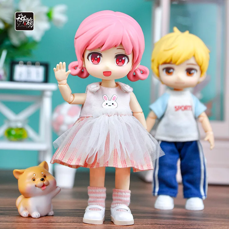 New Ob11 Dolls Kawaii Body Movable Joint Doll Including Head, Body, Clothes, Shoes GSC Face 1/12 BJD Figures Anime Model Toys
New Ob11 Dolls Kawaii Body Movable Joint Doll Including Head, Body, Clothes, Shoes GSC Face 1/12 BJD Figures Anime Model Toys
