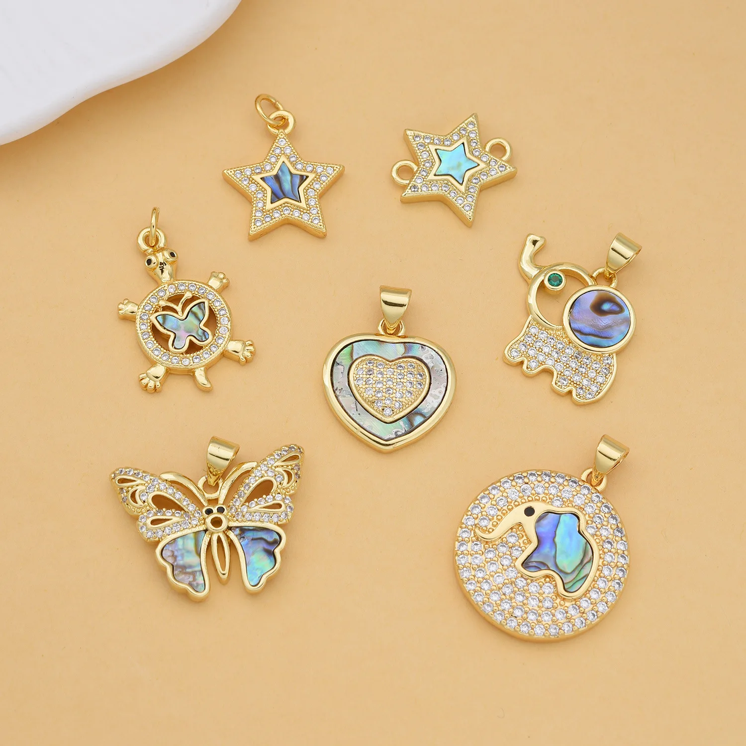 5pcs Europe and The United States Abalone Shell Butterfly Star Necklace Pendant Accessorie DIY Jewelry Making Material Wholesale
5pcs Europe and The United States Abalone Shell Butterfly Star Necklace Pendant Accessorie DIY Jewelry Making Material Wholesale
