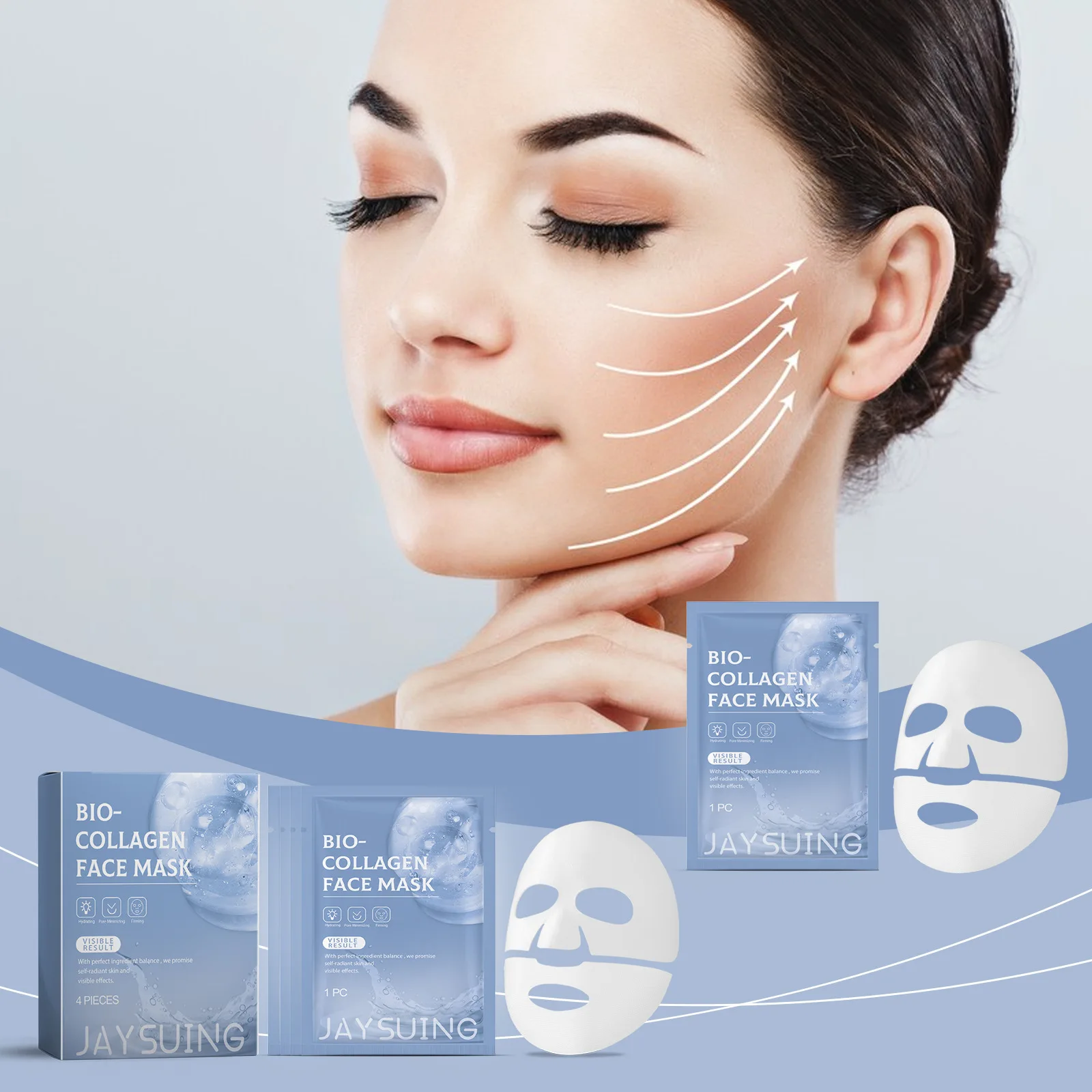 Jayswing Collagen Moisturizing Facial Mask Reduces Fine Lines, Moisturizes, Tightens and Improves Skin
Jayswing Collagen Moisturizing Facial Mask Reduces Fine Lines, Moisturizes, Tightens and Improves Skin