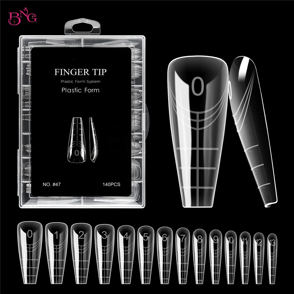 BNG 140Pcs Soft Short Coffin Nail Forms Reusable Dual Forms Molds for Quick Nails Extension Manicure Tools
BNG 140Pcs Soft Short Coffin Nail Forms Reusable Dual Forms Molds for Quick Nails Extension Manicure Tools
