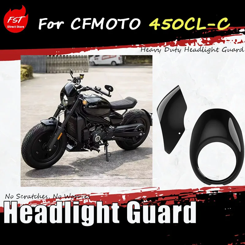 For CFMOTO 450CL-C, a specialized modified pig headlight cover, large instrument cover, front hood accessory
For CFMOTO 450CL-C, a specialized modified pig headlight cover, large instrument cover, front hood accessory