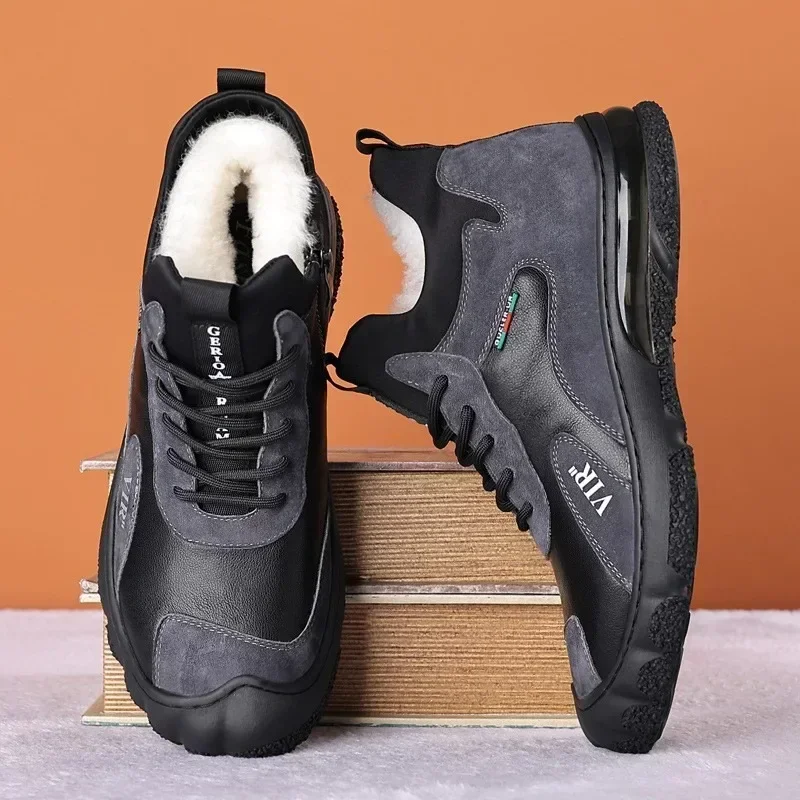 Snow Boots for Men Winter Velvet Sneakers Thick Waterproof Ankle Boots Casual Men's Shoes New Lace Up Cotton-padded Men Shoes
Snow Boots for Men Winter Velvet Sneakers Thick Waterproof Ankle Boots Casual Men's Shoes New Lace Up Cotton-padded Men Shoes
