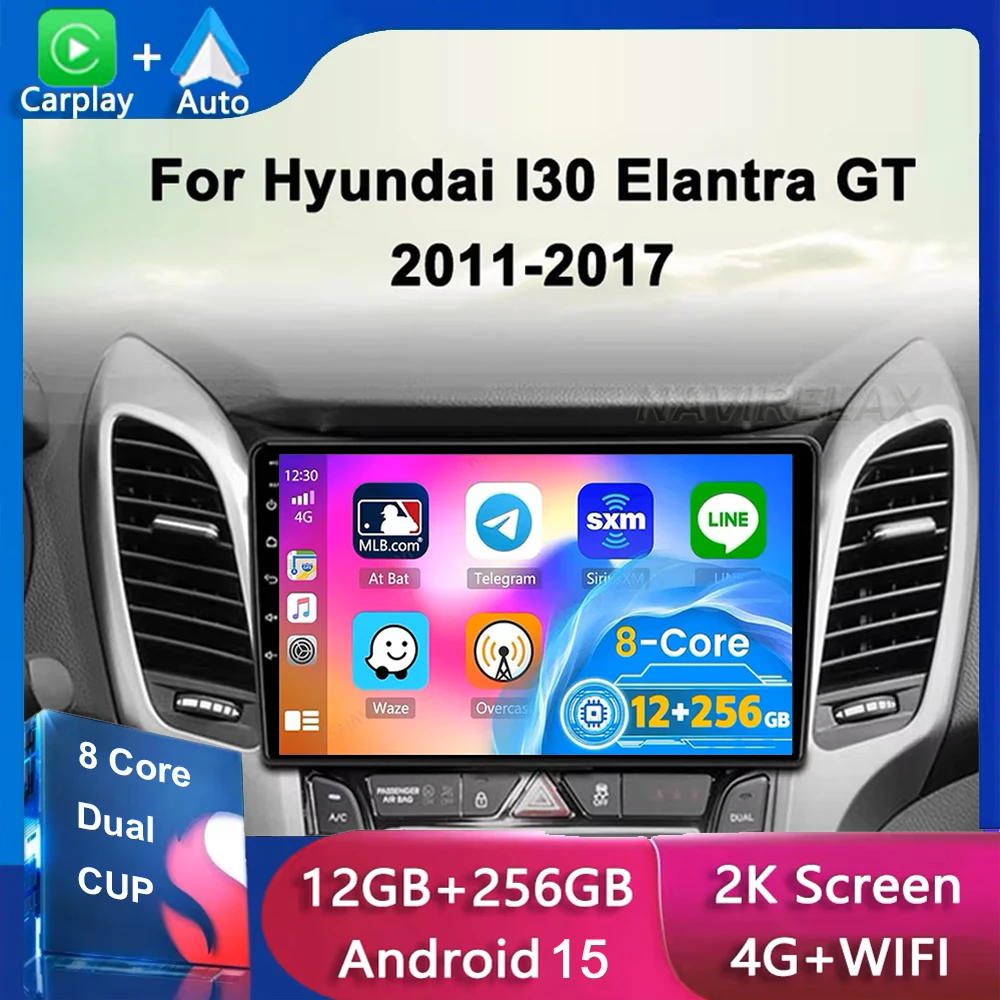 Car Radio Android 15 Multimedia Player GPS For Hyundai I30 Elantra GT 2012-2018 Carplay Android auto DVR DSP 2 Din Stere
Car Radio Android 15 Multimedia Player GPS For Hyundai I30 Elantra GT 2012-2018 Carplay Android auto DVR DSP 2 Din Stere