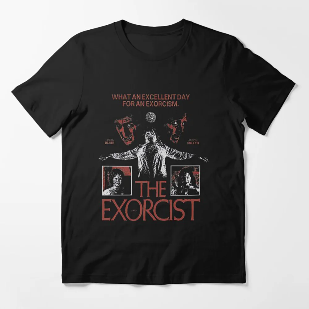 Retro 1973 Movie The Exorcist Sacry Halloween Gift t shirt for man Supernatural Horror Movie Graphic Clothes All size Tops
Retro 1973 Movie The Exorcist Sacry Halloween Gift t shirt for man Supernatural Horror Movie Graphic Clothes All size Tops
