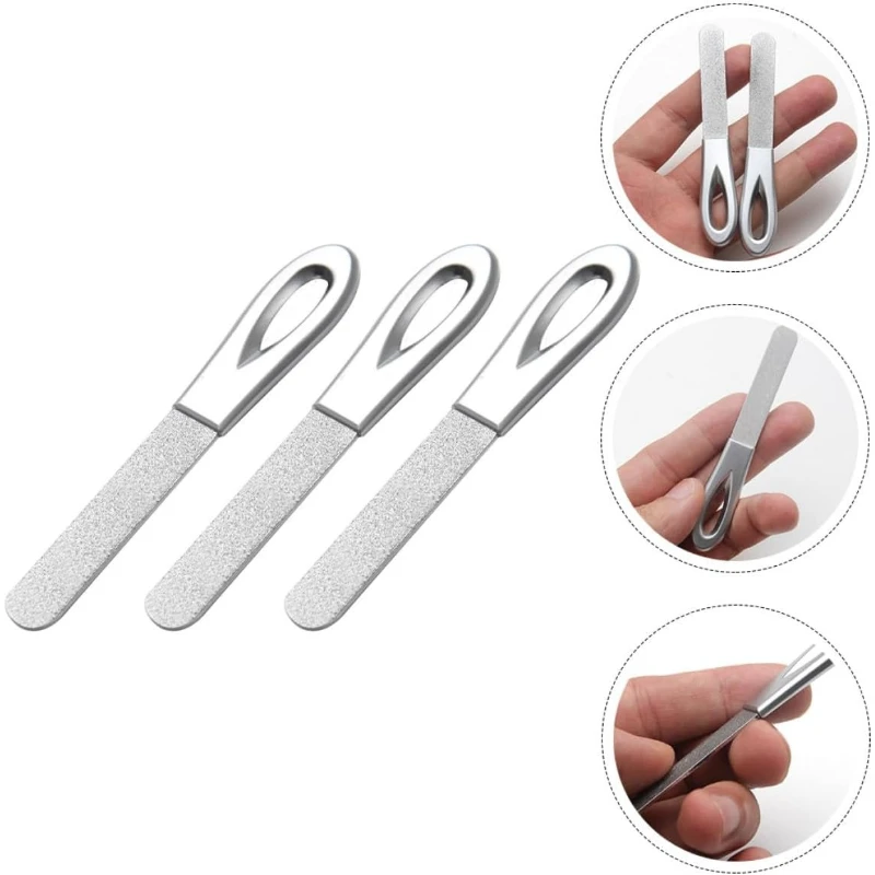 Dual-Sided Stainless Steel Nail Shaping and Polishing Files Silver Pedicure Nail Trimming Sanding Tools for Home and Salon
Dual-Sided Stainless Steel Nail Shaping and Polishing Files Silver Pedicure Nail Trimming Sanding Tools for Home and Salon