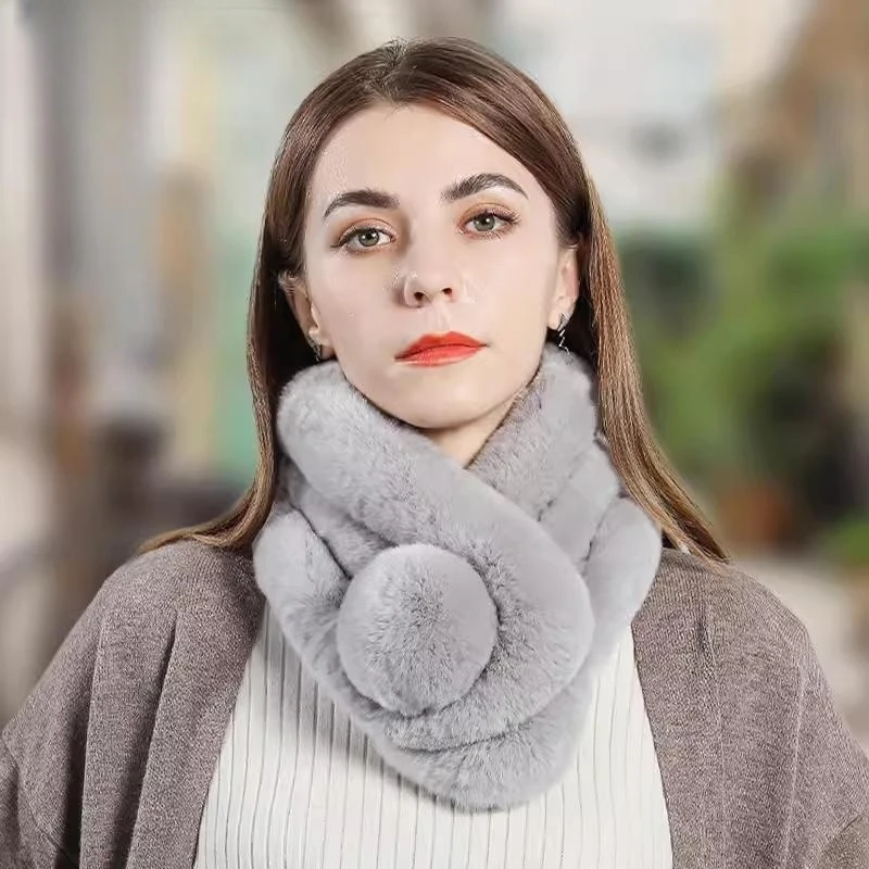 Women Faux Fur Warm Scarf Winter Thicken Soft Plush Neckerchief Solid Color Simply Women Scarf Warm Thicken Snood Wholesale New
Women Faux Fur Warm Scarf Winter Thicken Soft Plush Neckerchief Solid Color Simply Women Scarf Warm Thicken Snood Wholesale New