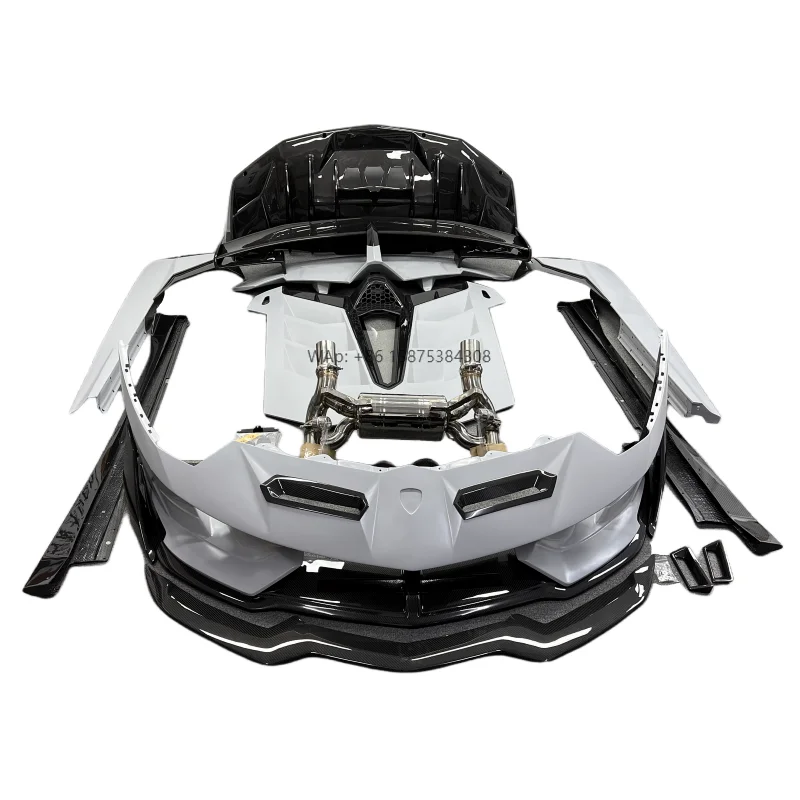 for Aventador LP700 LP720 Hardtop SVJ Style Dry Carbon Fiber Front and Rear Bumpers Side Skirts Fender Body Kit
for Aventador LP700 LP720 Hardtop SVJ Style Dry Carbon Fiber Front and Rear Bumpers Side Skirts Fender Body Kit