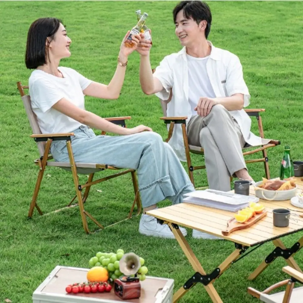 Wood Grain Camping Folding Chair Carbon Steel Durable Picnic Fishing Chair Comfortable Armrest Sturdy Kermit Chair Household Use
Wood Grain Camping Folding Chair Carbon Steel Durable Picnic Fishing Chair Comfortable Armrest Sturdy Kermit Chair Household Use