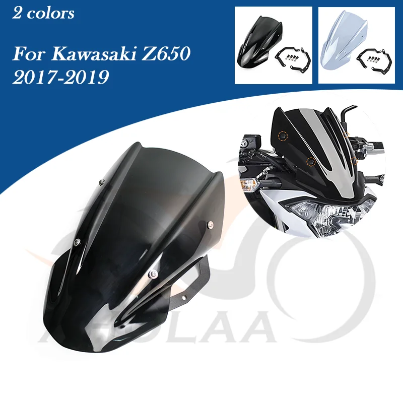 Z650 Motorcycle Windshield Windscreen Flyscreen Wind Deflector For Kawasaki Z 650 2017 2018 2019
Z650 Motorcycle Windshield Windscreen Flyscreen Wind Deflector For Kawasaki Z 650 2017 2018 2019