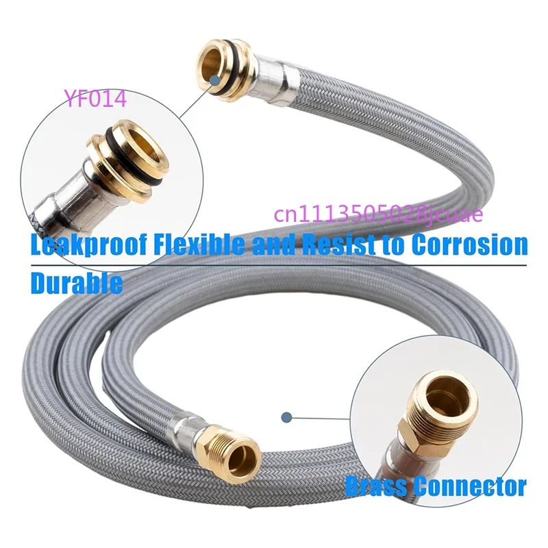 A76X 1425mm Flexible Kitchen Faucet Hose Replacement for Grohe 48293000 Pull-Out Spray Hose with Weight & Adapters
A76X 1425mm Flexible Kitchen Faucet Hose Replacement for Grohe 48293000 Pull-Out Spray Hose with Weight & Adapters