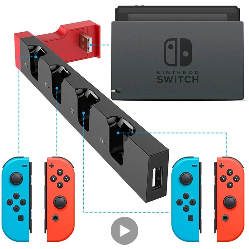 Док-станция для зарядки док-станции для Nintendo Switch и Oled Nitendo Switch, подставка для игрового планшета, аксессуары, держатель контроллера для игр
Док-станция для зарядки док-станции для Nintendo Switch и Oled Nitendo Switch, подставка для игрового планшета, аксессуары, держатель контроллера для игр