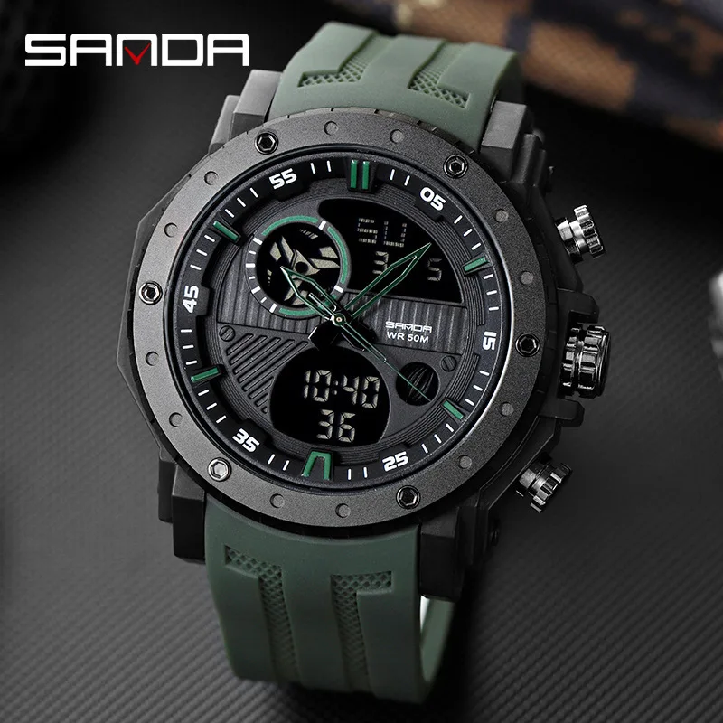 2021 Sanda Luxury Brand Men's Military Sports Watches Men Digital Quartz Clock S Shock Waterproof Wrist Watch Relogio Masculino
2021 Sanda Luxury Brand Men's Military Sports Watches Men Digital Quartz Clock S Shock Waterproof Wrist Watch Relogio Masculino