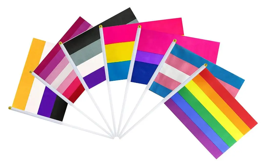 100pcs/Lot Rainbow Flags Gay Mini Hand Held Stick Flag Festival Party Parades Decoration Banner
100pcs/Lot Rainbow Flags Gay Mini Hand Held Stick Flag Festival Party Parades Decoration Banner