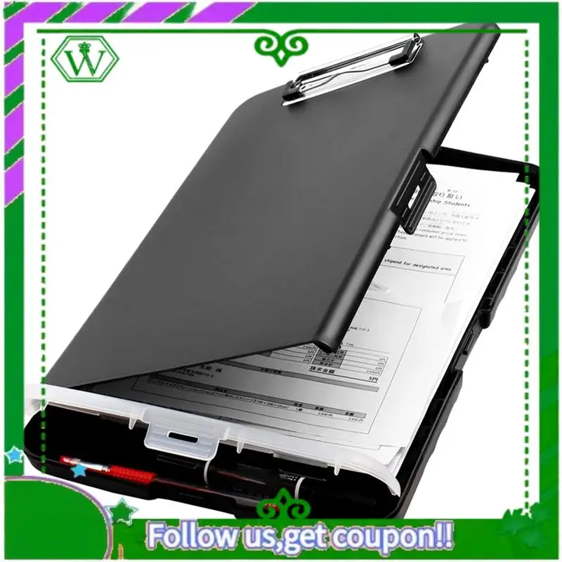 Reliable-Clip Board Organizer Clipboards With Storage Nursing Clipboard Foldable File Folder Plastic Clipboard (Black) Easy To U
Reliable-Clip Board Organizer Clipboards With Storage Nursing Clipboard Foldable File Folder Plastic Clipboard (Black) Easy To U