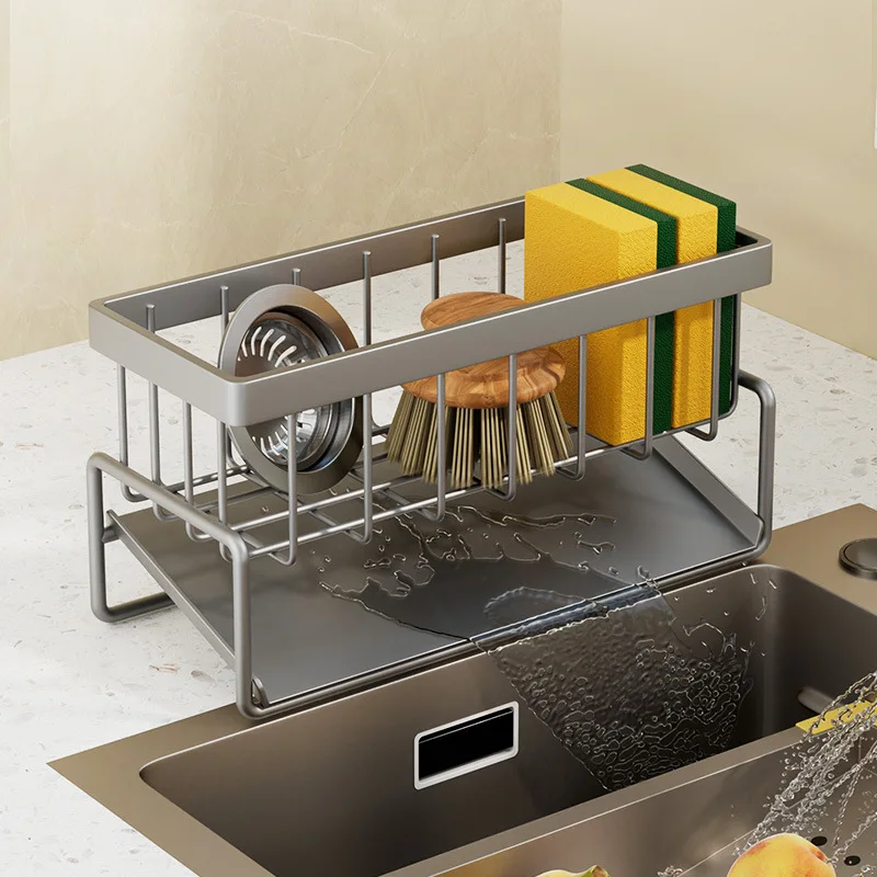 Carbon Steel Kitchen Sink Drain Rack Sponge Organizer Soap Drainer Shelf Basket Bathroom Shampoo Shelves with Draining Tray
Carbon Steel Kitchen Sink Drain Rack Sponge Organizer Soap Drainer Shelf Basket Bathroom Shampoo Shelves with Draining Tray