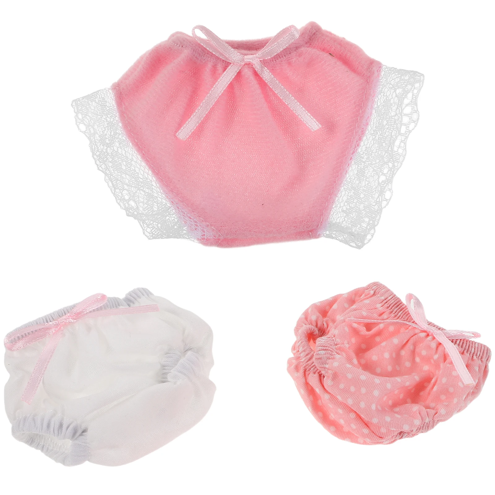 3 Pcs Toys and Clothing Baby Diapers Underwear Accessories Miniature Clothes Babydoll Newborn Underpants
3 Pcs Toys and Clothing Baby Diapers Underwear Accessories Miniature Clothes Babydoll Newborn Underpants