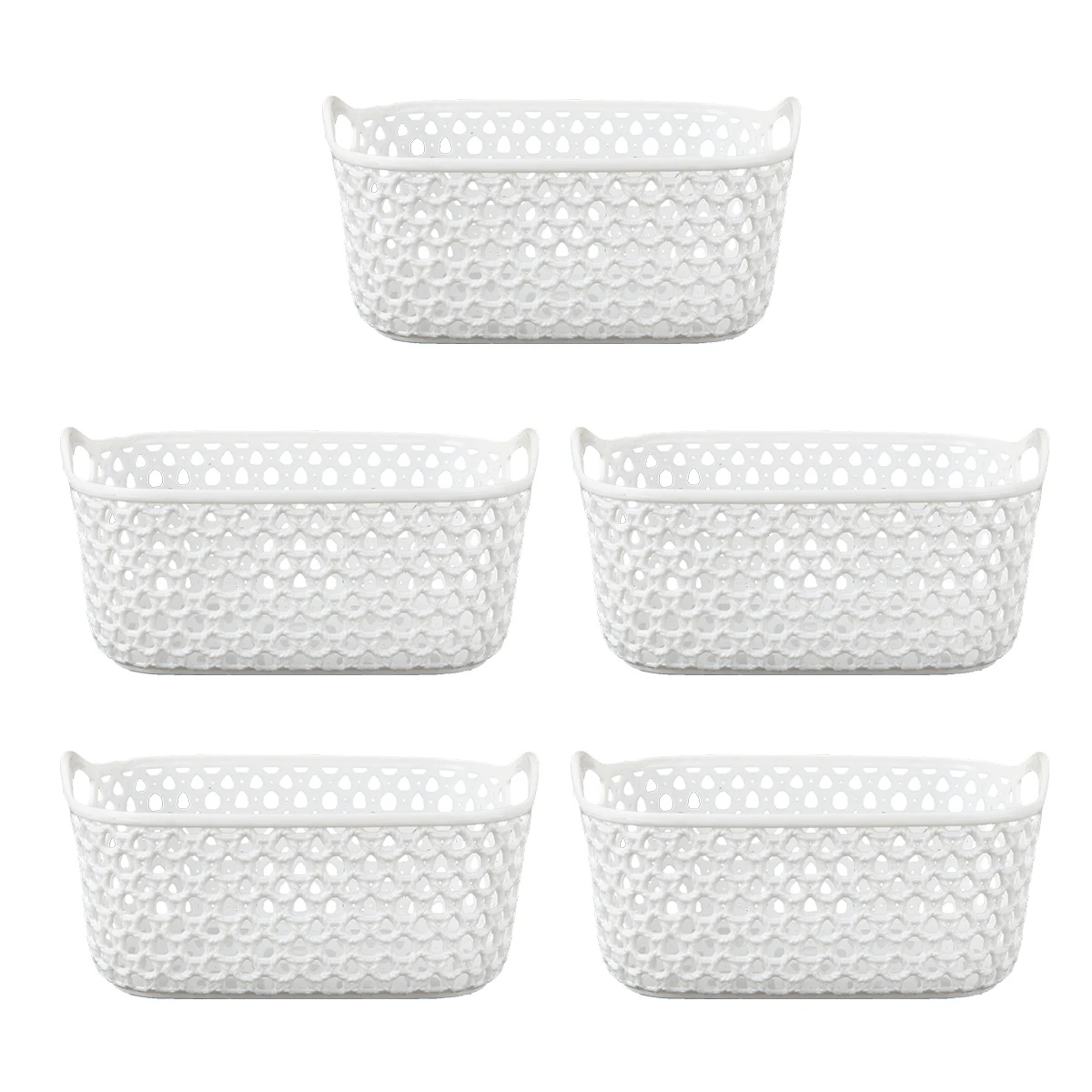 5PCS Mini Plastic Storage Basket Sundries Organizer Desktop Container Home Accessory
5PCS Mini Plastic Storage Basket Sundries Organizer Desktop Container Home Accessory