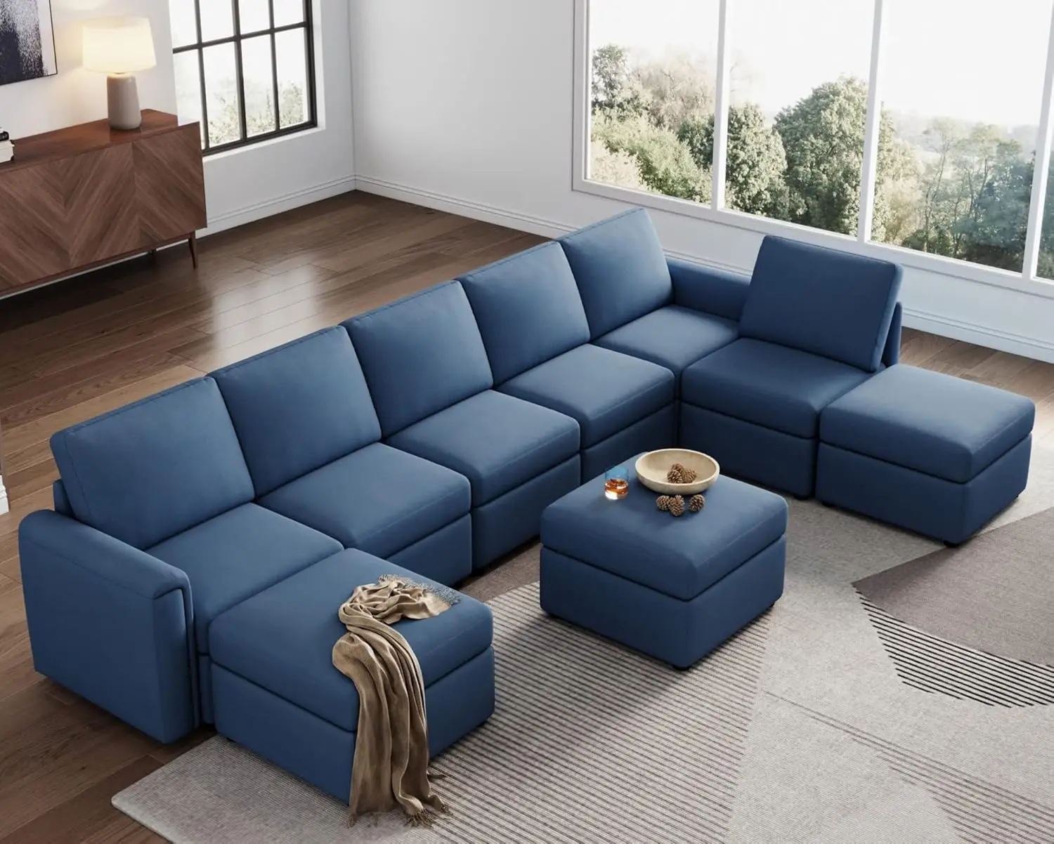 Modular Sectional Sofa Oversized Sectional Couch with Storage Modular Sectional Sleeper Sofa with Memory Foam 9 Seat U Shape
Modular Sectional Sofa Oversized Sectional Couch with Storage Modular Sectional Sleeper Sofa with Memory Foam 9 Seat U Shape