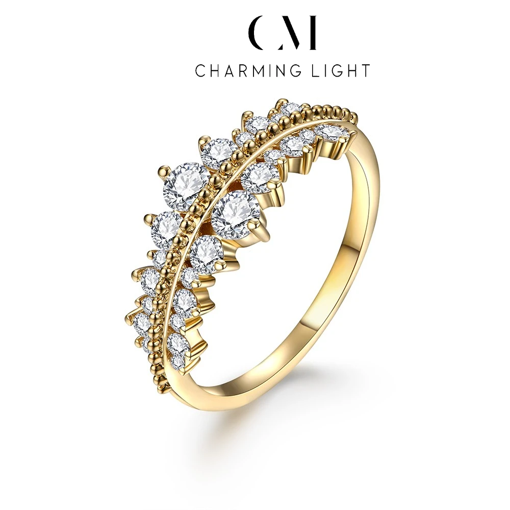 CHARMING Romantic 3.0mm Moissanite Diamond Ring for Women S925 Silver 18K Gold Plated Wedding Engagement Customized Jewelry Gift
CHARMING Romantic 3.0mm Moissanite Diamond Ring for Women S925 Silver 18K Gold Plated Wedding Engagement Customized Jewelry Gift