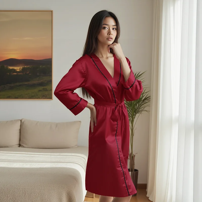 Plus-size pajamas for ladies, summer to autumn long-sleeved lightweight casual home wear
Plus-size pajamas for ladies, summer to autumn long-sleeved lightweight casual home wear