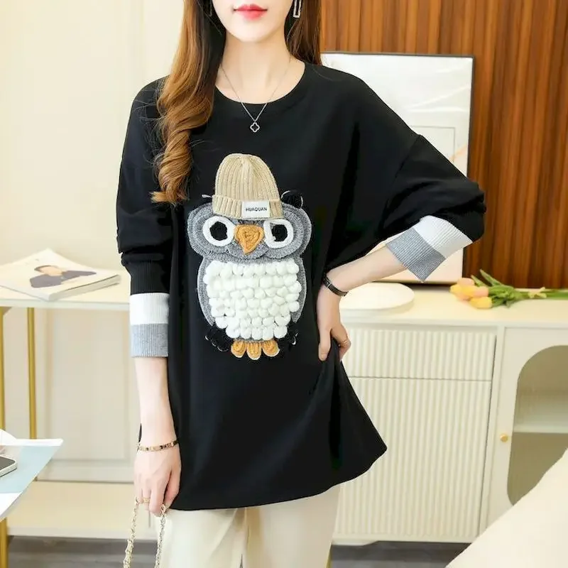Fashion Pullovers Women Loose Undercoat Autumn Winter Trendy Oversized Pullover Top Mid-length Long Sleeve T-shirt Y2k Clothes
Fashion Pullovers Women Loose Undercoat Autumn Winter Trendy Oversized Pullover Top Mid-length Long Sleeve T-shirt Y2k Clothes