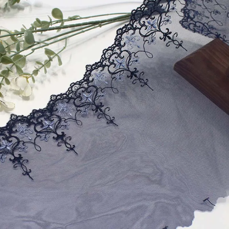 31Yards Navy Blue Embroidery Lace Trim For Wedding Clothes Skirt Hem Underwear Sewing Craft DIY Apparel Fabric Lace
31Yards Navy Blue Embroidery Lace Trim For Wedding Clothes Skirt Hem Underwear Sewing Craft DIY Apparel Fabric Lace