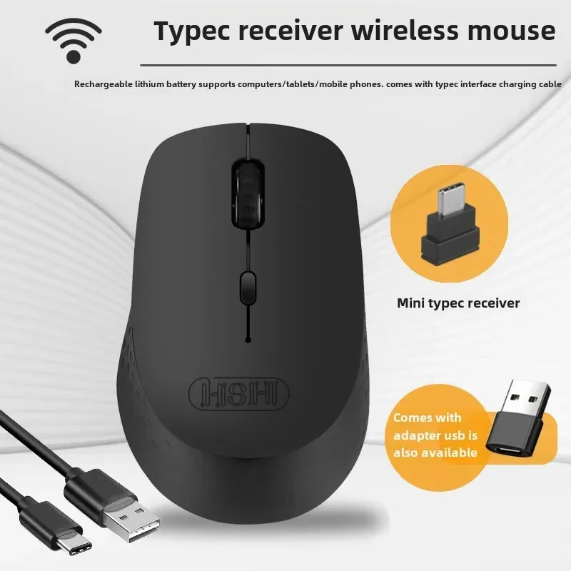 Portable wireless Bluetooth mouse monitoring compatible with 2.4GHz dual-mode,with nano receiver, suitable for laptops, Macbooks
Portable wireless Bluetooth mouse monitoring compatible with 2.4GHz dual-mode,with nano receiver, suitable for laptops, Macbooks