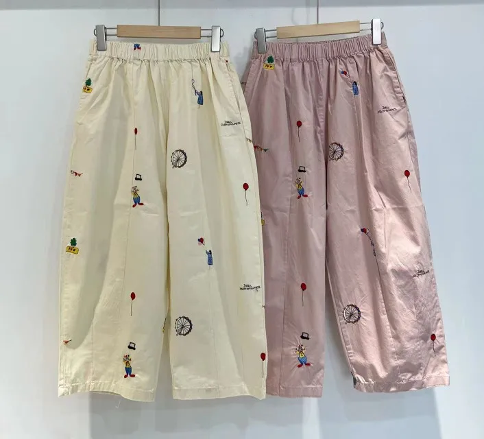 Pure Cotton Embroidered Elastic Waist Straight Leg Comfortable Seven-Foot Casual Pants for Women Summer New Sle Loose Fit
Pure Cotton Embroidered Elastic Waist Straight Leg Comfortable Seven-Foot Casual Pants for Women Summer New Sle Loose Fit