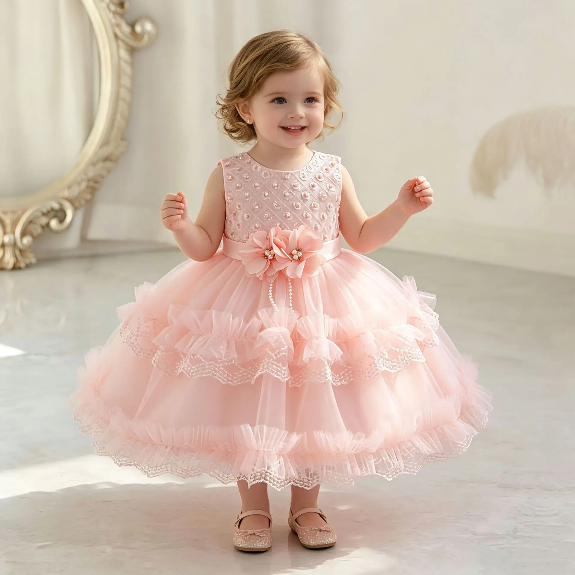 Birthday White Princess Dress Toddler Girl Party Formal Gown for Celebration & Holiday Events Baby Pageant Costume
Birthday White Princess Dress Toddler Girl Party Formal Gown for Celebration & Holiday Events Baby Pageant Costume