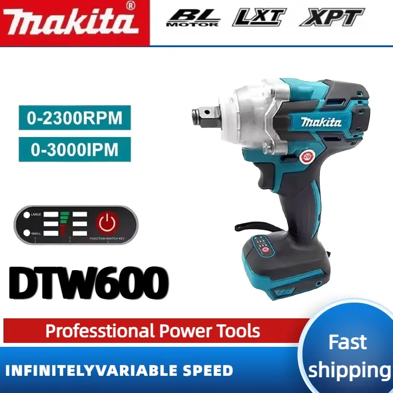 DTW600 Makita Brushless Electric Wrench Impact Wrench Cordless Auto Repair Power Tools High Torque Rechargeable Tool
DTW600 Makita Brushless Electric Wrench Impact Wrench Cordless Auto Repair Power Tools High Torque Rechargeable Tool