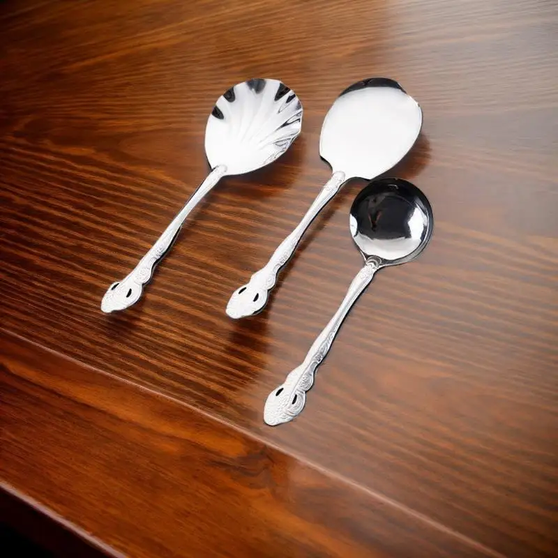 4Pcs Kitchen Tableware Set Stainless Steel Teaspoons Portion Control Serving Spoon Large Size Lightweight Reusable
4Pcs Kitchen Tableware Set Stainless Steel Teaspoons Portion Control Serving Spoon Large Size Lightweight Reusable