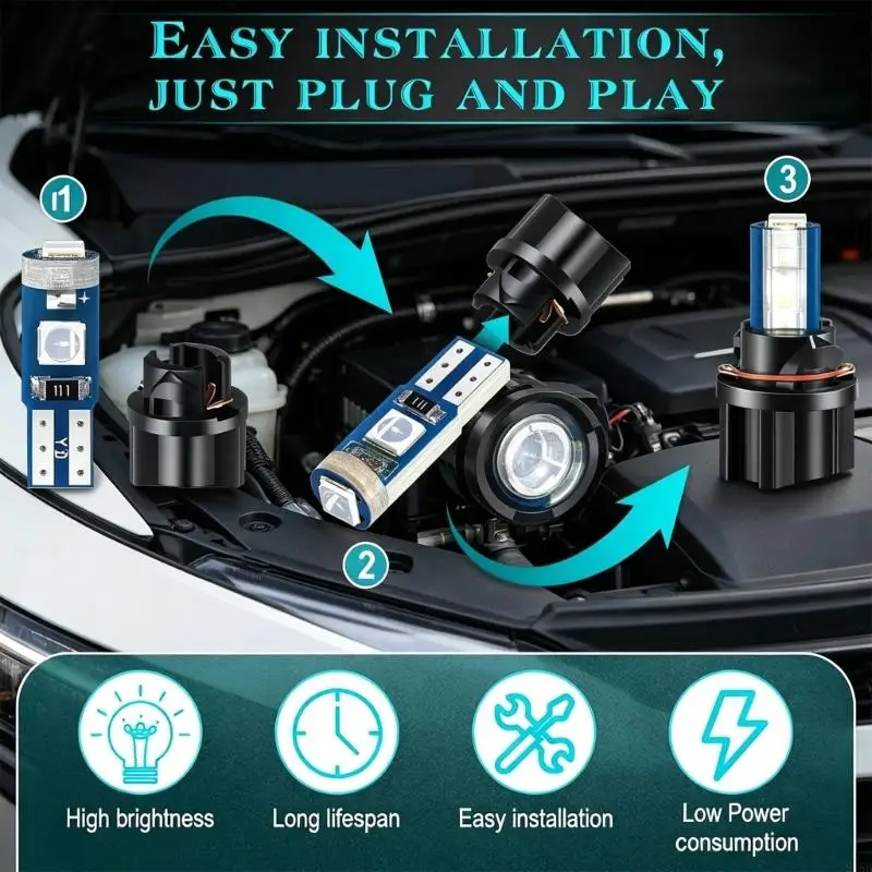 2026 New Pack Of 20 Dashboard Light Bulbs With Socket For Car Truck Instrument Panel Lighting Upgrades Easy Installation
2026 New Pack Of 20 Dashboard Light Bulbs With Socket For Car Truck Instrument Panel Lighting Upgrades Easy Installation