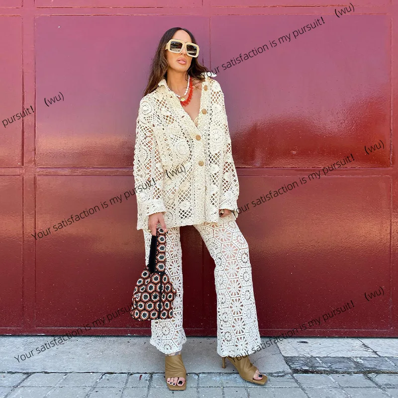 Осенний женский топ-кардиган в Европе и США 25, элегантное однобортное пальто с полой вязкой
Осенний женский топ-кардиган в Европе и США 25, элегантное однобортное пальто с полой вязкой