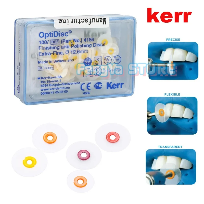 100Pcs/Box Dental Kerr OptiDisc™ Finishing & Polishing Disc Refill Package Fine/Coarse Medium Extra -Fine grinding Disc 12.6mm
100Pcs/Box Dental Kerr OptiDisc™ Finishing & Polishing Disc Refill Package Fine/Coarse Medium Extra -Fine grinding Disc 12.6mm