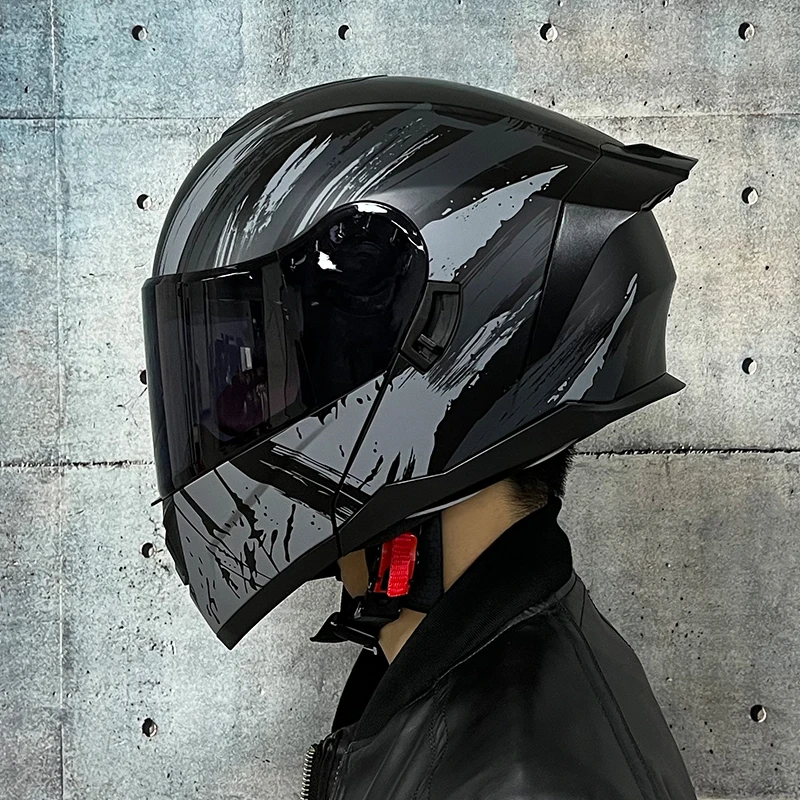 Flip Up Racing Helmet Modular Dual lens Motorcycle Helmet Full Face Safety helmets
Flip Up Racing Helmet Modular Dual lens Motorcycle Helmet Full Face Safety helmets