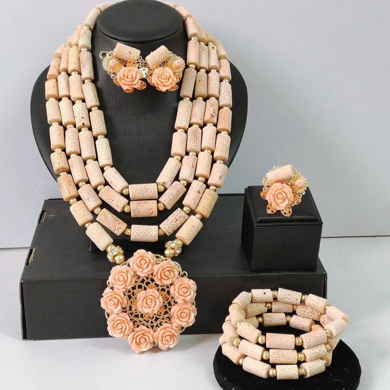 Flower Pendant Necklace Nigerian Wedding Original Coral Beads African Jewelry Sets 2026 New
Flower Pendant Necklace Nigerian Wedding Original Coral Beads African Jewelry Sets 2026 New