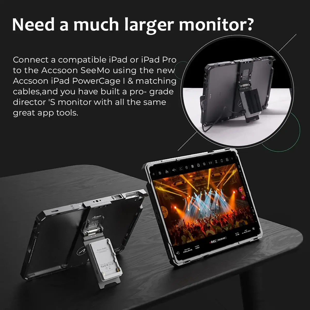 Accsoon iPad Power Cage for iPad, Compatible with iPad-Gen 5, 6, 7, 8, 9, 10ACC04 NP-F Battery P late Adapter
Accsoon iPad Power Cage for iPad, Compatible with iPad-Gen 5, 6, 7, 8, 9, 10ACC04 NP-F Battery P late Adapter