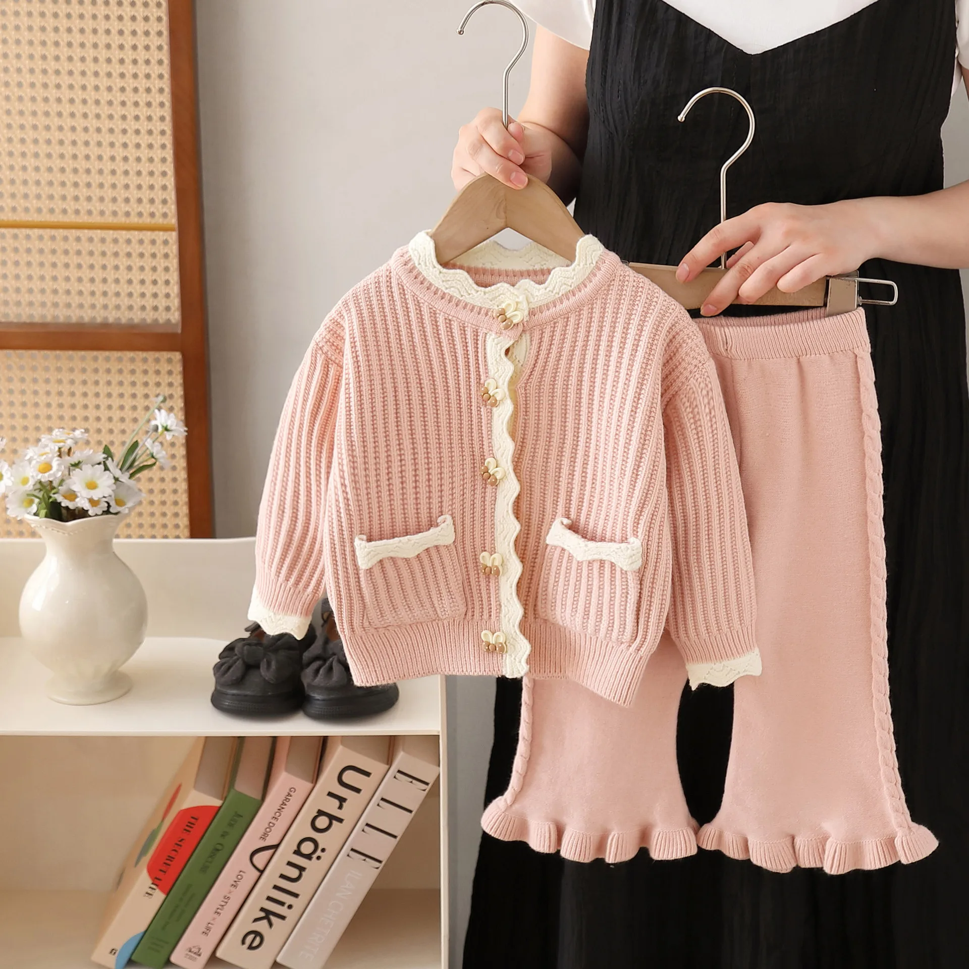 Spring Autumn Sets For Children Knit Top And Pants Two Pieces Suit For Girls Casual Loungewear Clothes Girl Outfits Outerwear
Spring Autumn Sets For Children Knit Top And Pants Two Pieces Suit For Girls Casual Loungewear Clothes Girl Outfits Outerwear