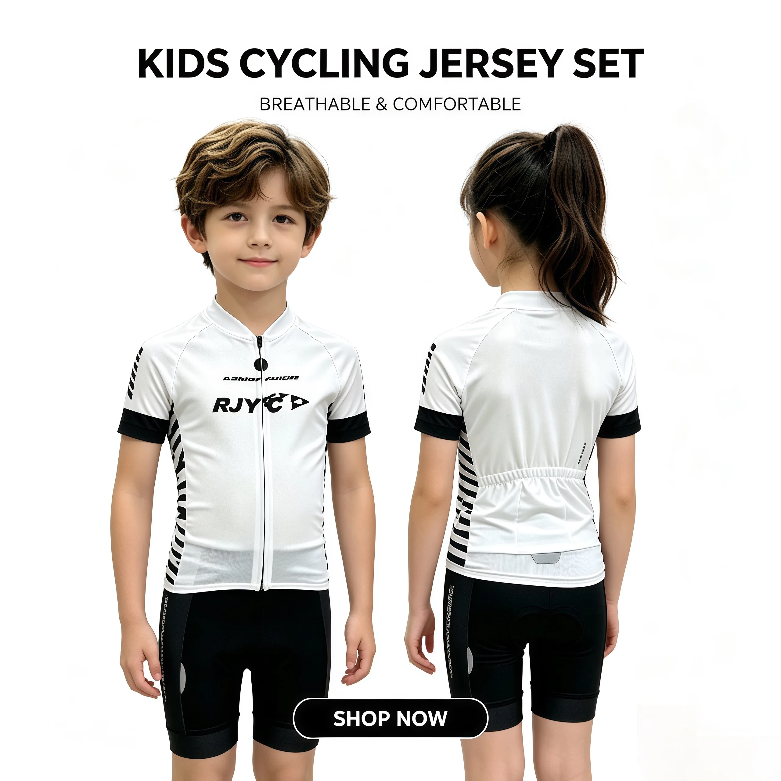 Rjyc Kidsren's Short-Sleeved Cycling Clothing Set for Boys and Girls, Balance Bike, Quick-Drying Breathable Cycling Shorts for Summer
Rjyc Kidsren's Short-Sleeved Cycling Clothing Set for Boys and Girls, Balance Bike, Quick-Drying Breathable Cycling Shorts for Summer