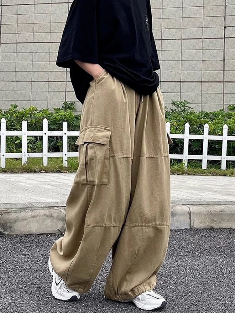HOUZHOU Harajuku уличная одежда хаки брюки карго женские большие карманы хип-хоп черные широкие брюки для женщин корейская мода
HOUZHOU Harajuku уличная одежда хаки брюки карго женские большие карманы хип-хоп черные широкие брюки для женщин корейская мода