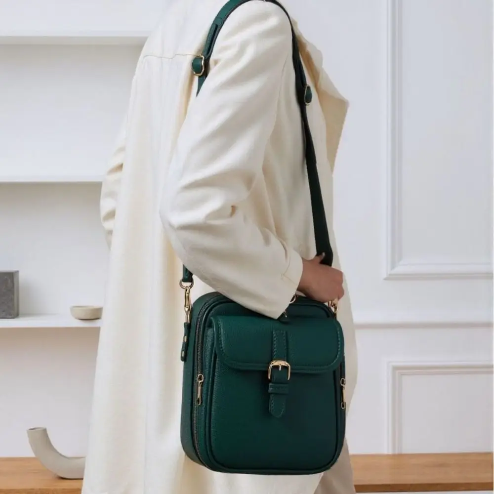 Leather Women Messenger Bag with Adjustable Removable Strap Anti-theft Crossbody Leather Bag Solid Color Large Capacity
Leather Women Messenger Bag with Adjustable Removable Strap Anti-theft Crossbody Leather Bag Solid Color Large Capacity